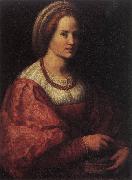 Portrait of a Woman with a Basket of Spindles, Andrea del Sarto
